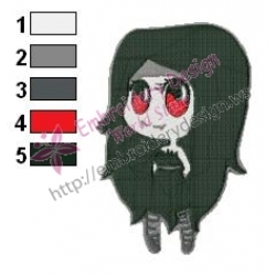 Marceline Baby Adventure Time Embroidery Design